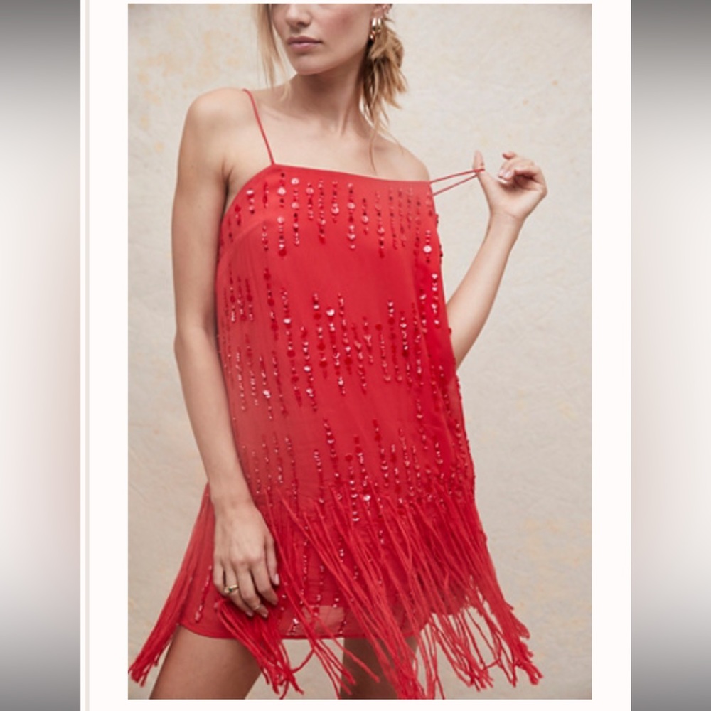 NWT Free People Crystal Clear Mini Dress